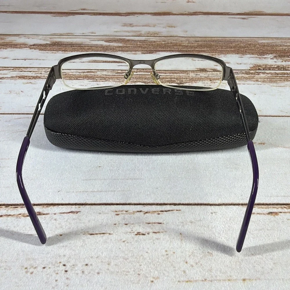 Converse I'm Telling Lavender Half Rim Eyeglass Frames 47-18-135 Used